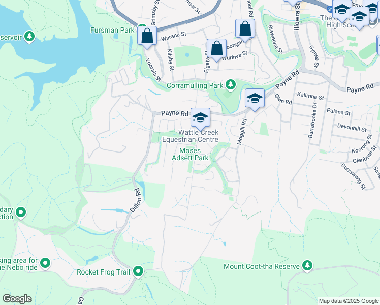 map of restaurants, bars, coffee shops, grocery stores, and more near 6 Clare Place in The Gap