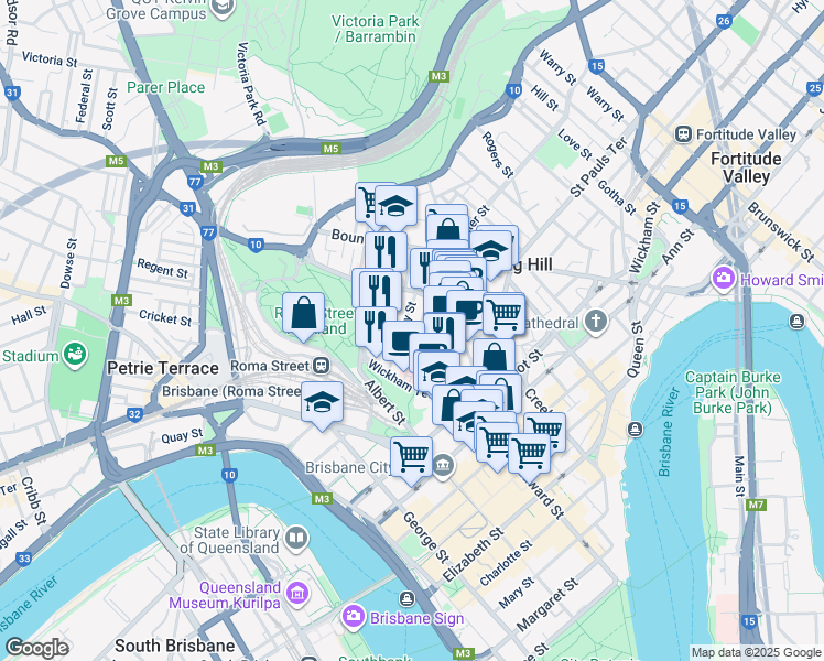 map of restaurants, bars, coffee shops, grocery stores, and more near 55 Sedgebrook Street in Spring Hill