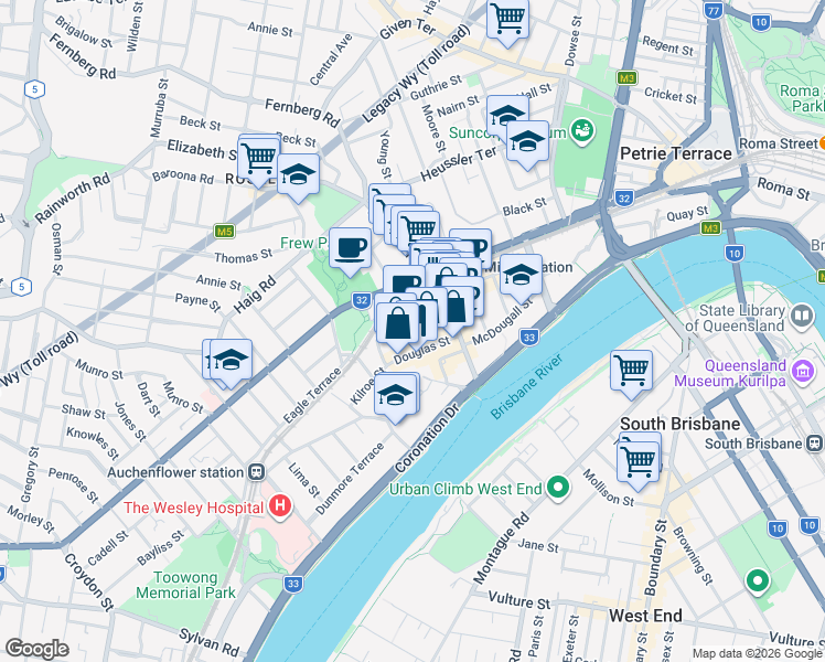 map of restaurants, bars, coffee shops, grocery stores, and more near 32 Gordon Street in Milton