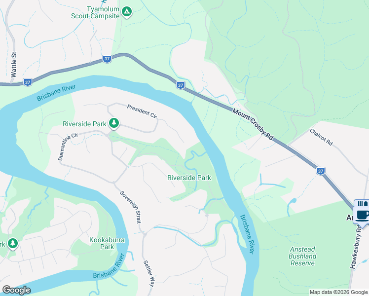 map of restaurants, bars, coffee shops, grocery stores, and more near 29 Lintrose Terrace in Karalee