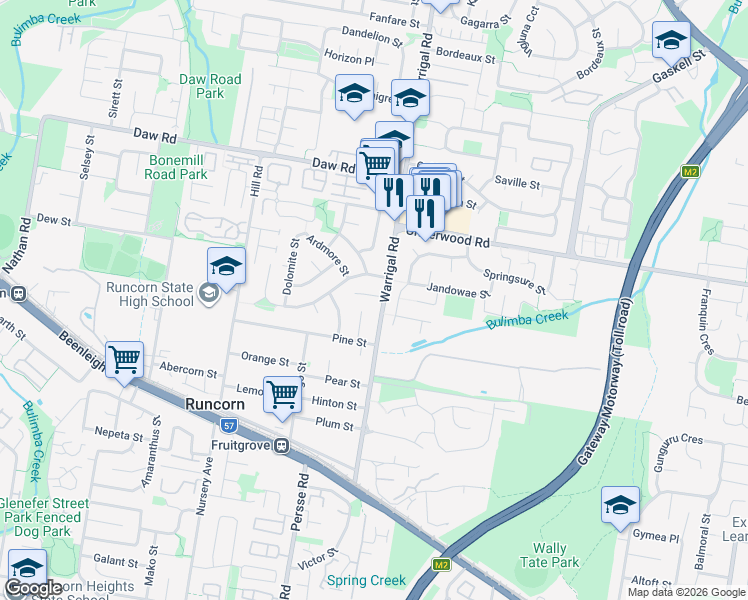 map of restaurants, bars, coffee shops, grocery stores, and more near 4 Eastmere Street in Runcorn