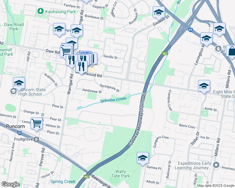 map of restaurants, bars, coffee shops, grocery stores, and more near 42 Wealth Street in Runcorn