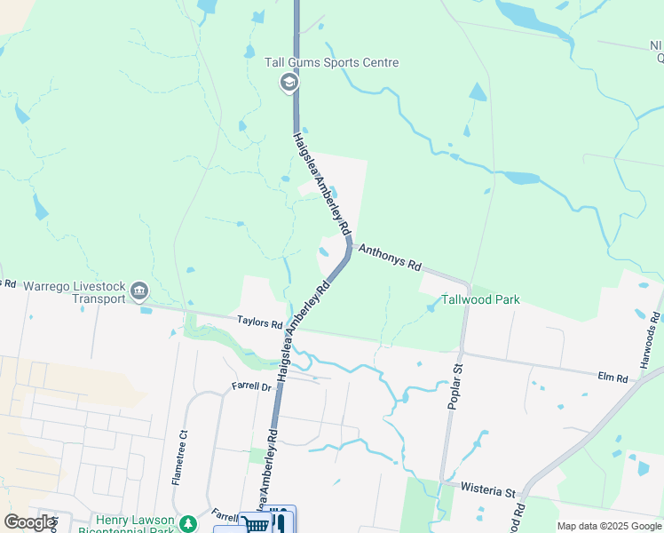 map of restaurants, bars, coffee shops, grocery stores, and more near 199 Haigslea-Amberley Road in Walloon