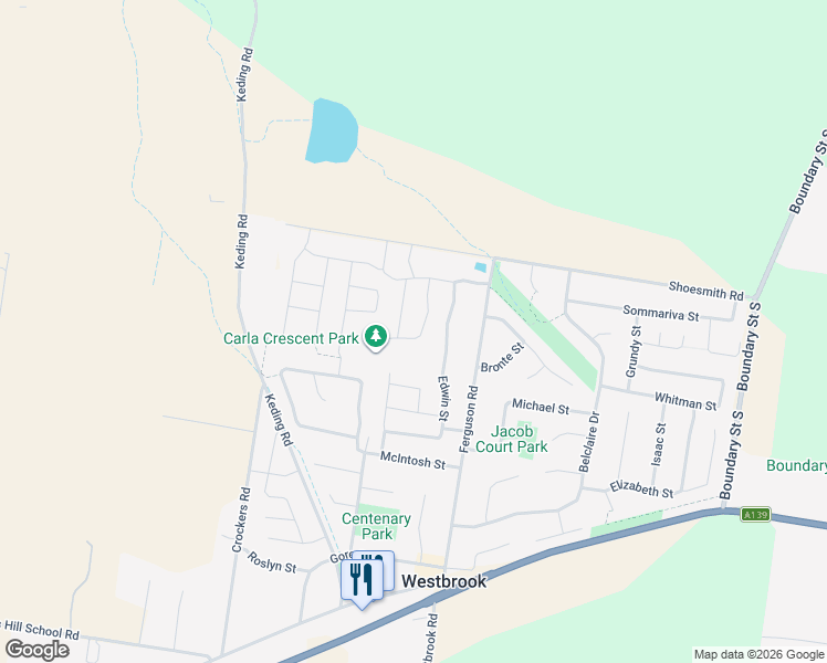 map of restaurants, bars, coffee shops, grocery stores, and more near 13 Carla Crescent in Westbrook