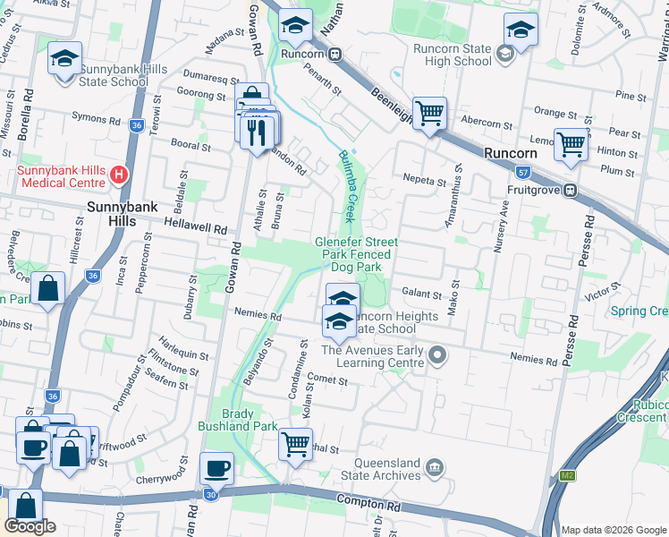 map of restaurants, bars, coffee shops, grocery stores, and more near 20 Elite Street in Runcorn