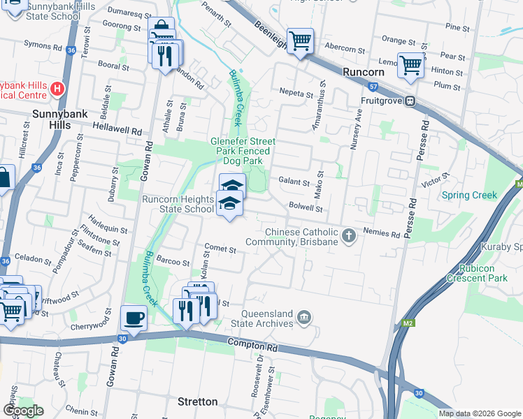 map of restaurants, bars, coffee shops, grocery stores, and more near 93 Nemies Road in Runcorn