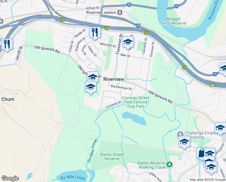 map of restaurants, bars, coffee shops, grocery stores, and more near 9 Neilson Crescent in Riverview