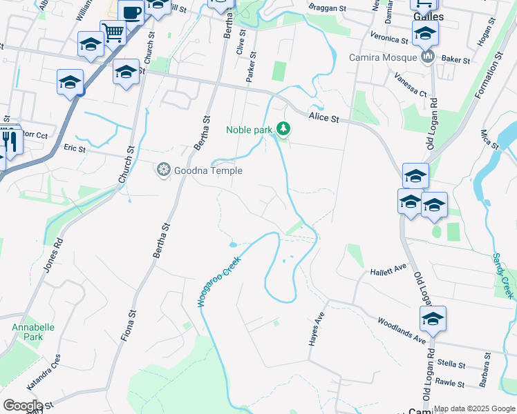 map of restaurants, bars, coffee shops, grocery stores, and more near 6 Heuer Close in Goodna