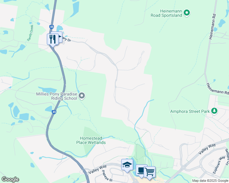 map of restaurants, bars, coffee shops, grocery stores, and more near Sanctuary Drive in Mount Cotton
