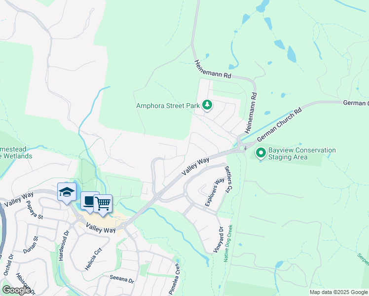 map of restaurants, bars, coffee shops, grocery stores, and more near 62 Taffeta Drive in Mount Cotton