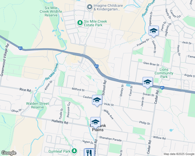 map of restaurants, bars, coffee shops, grocery stores, and more near 19 Statham Court in Redbank Plains