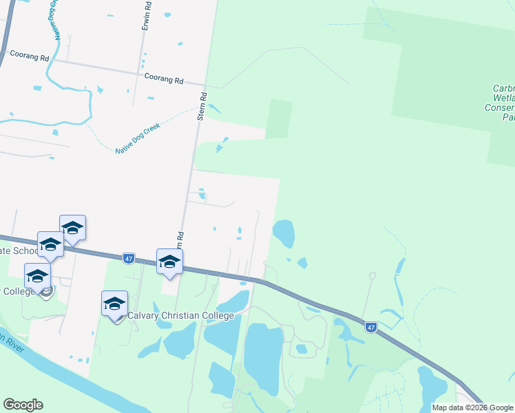 map of restaurants, bars, coffee shops, grocery stores, and more near 620 Beenleigh Redland Bay Road in Carbrook