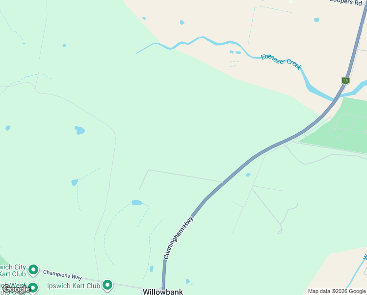 map of restaurants, bars, coffee shops, grocery stores, and more near 2939-2981 Cunningham Hwy in Willowbank