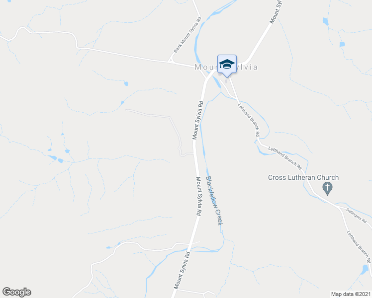 map of restaurants, bars, coffee shops, grocery stores, and more near 1390 Mount Sylvia Road in Mount Sylvia