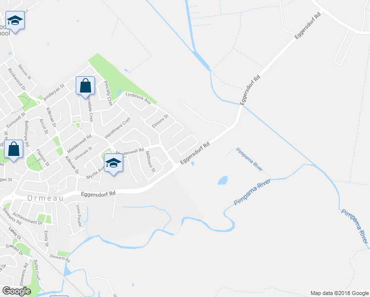 map of restaurants, bars, coffee shops, grocery stores, and more near 39 Daylesford Circuit in Norwell