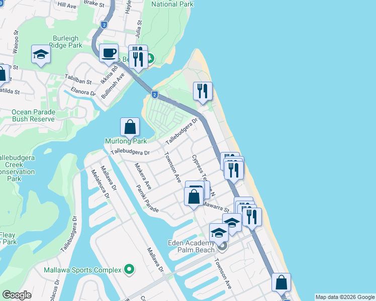 map of restaurants, bars, coffee shops, grocery stores, and more near 450 Cypress Terrace North in Palm Beach
