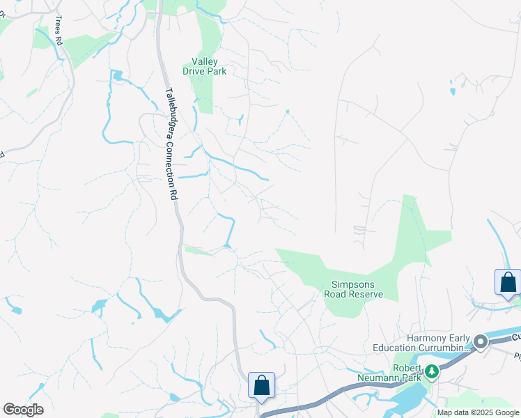 map of restaurants, bars, coffee shops, grocery stores, and more near 19 Jersey Court in Tallebudgera