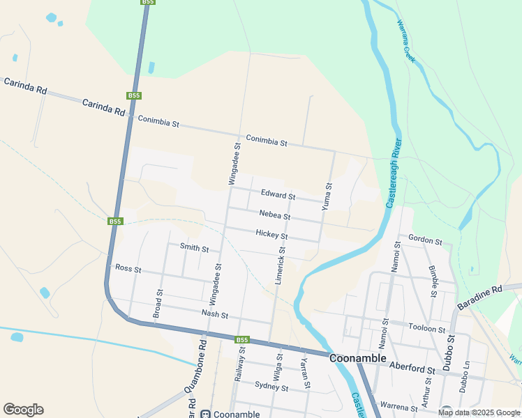 map of restaurants, bars, coffee shops, grocery stores, and more near 11 Nebea Street in Coonamble