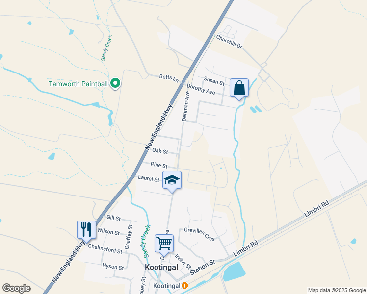 81 Denman Avenue, Kootingal NSW Walk Score