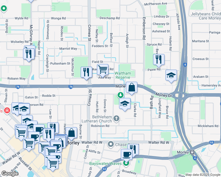 582A Morley Drive, Perth WA Walk Score