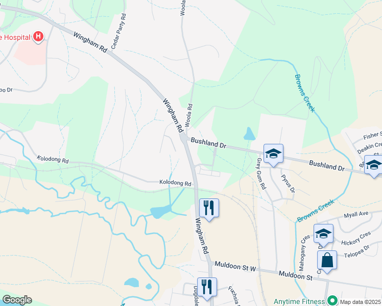 map of restaurants, bars, coffee shops, grocery stores, and more near in Taree