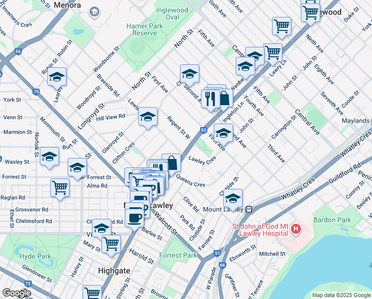 715 Beaufort St, Perth WA Walk Score