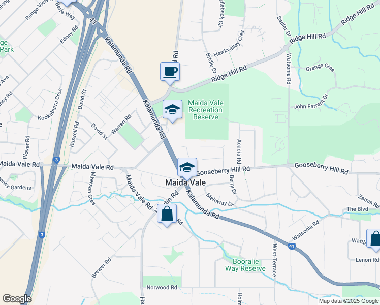 map of restaurants, bars, coffee shops, grocery stores, and more near 4 Woronora Close in Maida Vale