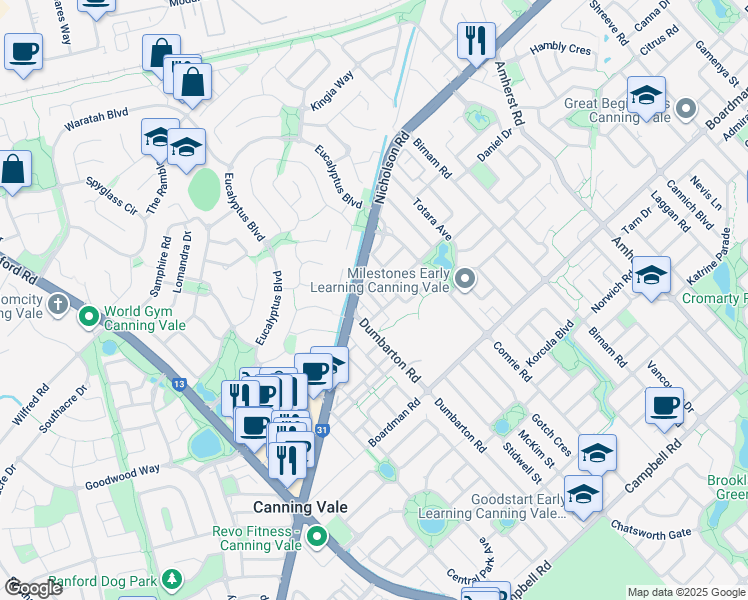 52 Corsican Way, Perth WA Walk Score