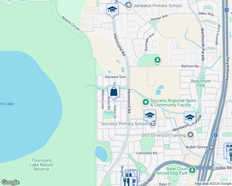 map of restaurants, bars, coffee shops, grocery stores, and more near 1 Pitta Corner in Success