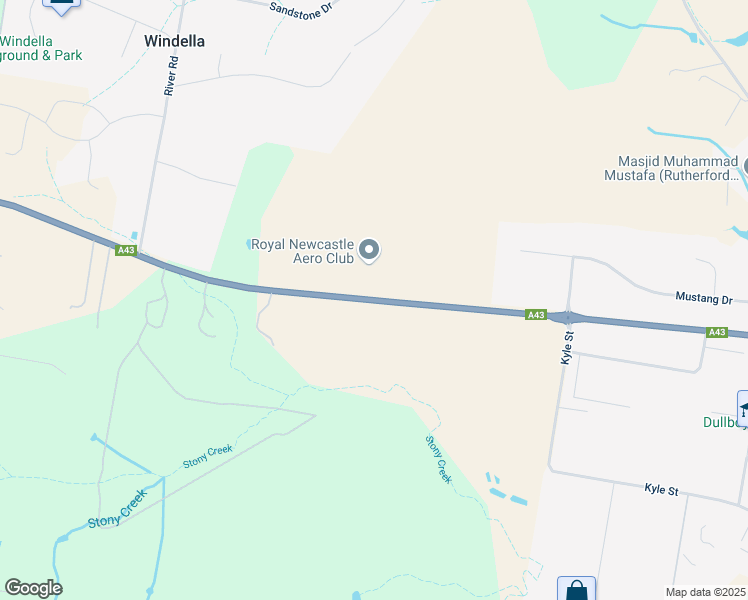 map of restaurants, bars, coffee shops, grocery stores, and more near 604 New England Highway in Rutherford