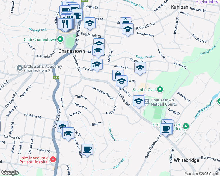 map of restaurants, bars, coffee shops, grocery stores, and more near 51 Dudley Road in Charlestown
