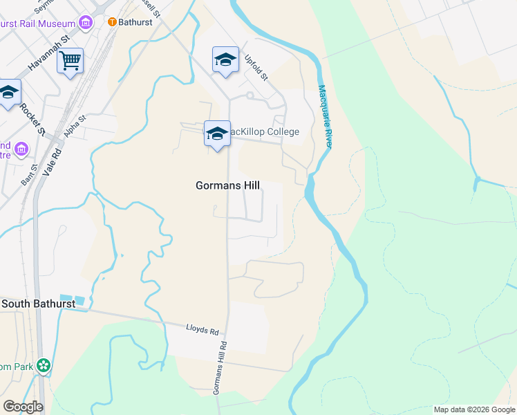 map of restaurants, bars, coffee shops, grocery stores, and more near 15 Fish Parade in Gormans Hill