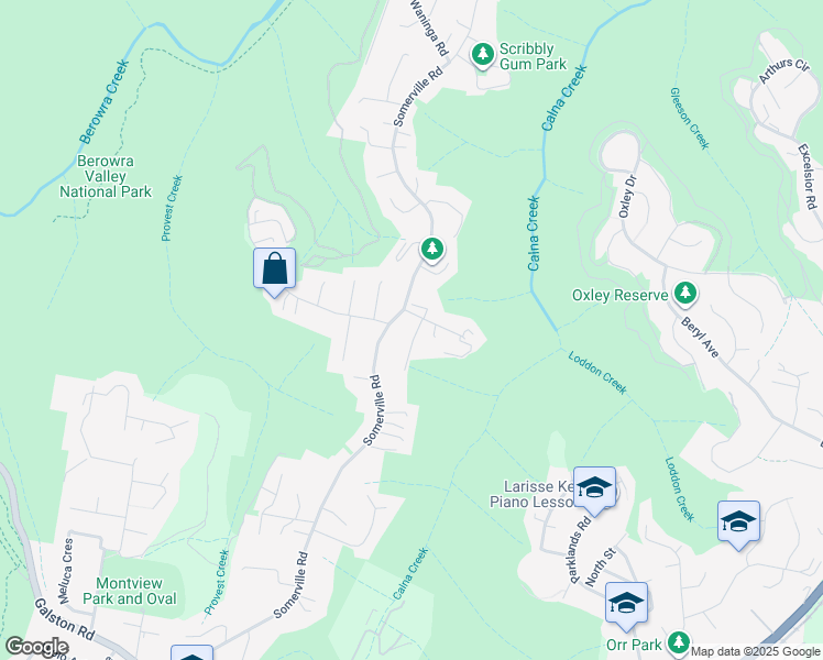 map of restaurants, bars, coffee shops, grocery stores, and more near 4 Paul Close in Hornsby Heights