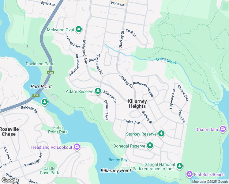 map of restaurants, bars, coffee shops, grocery stores, and more near 138 Melwood Avenue in Killarney Heights