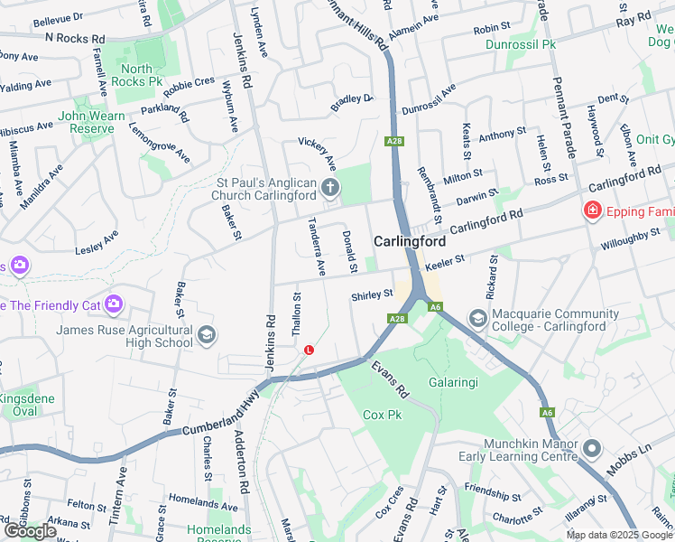map of restaurants, bars, coffee shops, grocery stores, and more near 19 Post Office Street in Carlingford