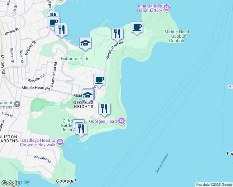 Chowder Bay Road, Sydney NSW Walk Score