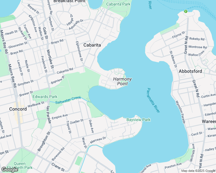 map of restaurants, bars, coffee shops, grocery stores, and more near 17 Jacaranda Drive in Cabarita