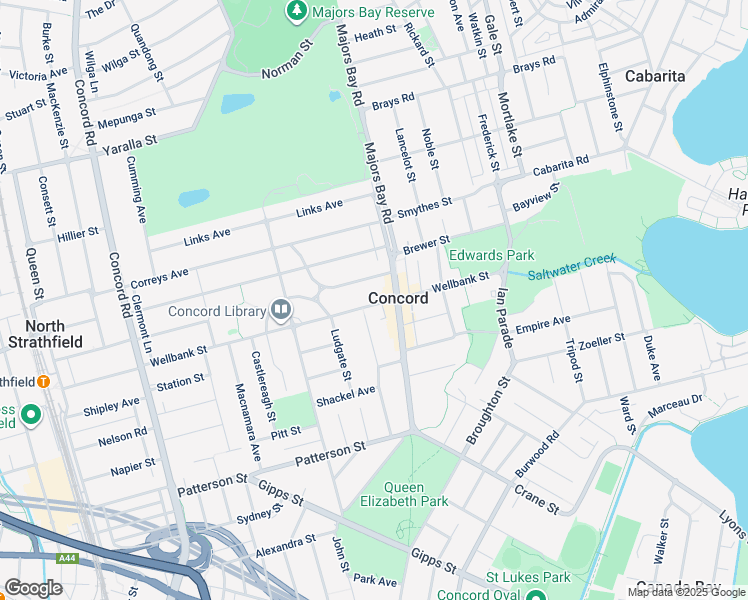 map of restaurants, bars, coffee shops, grocery stores, and more near 17 Wellbank Street in Concord