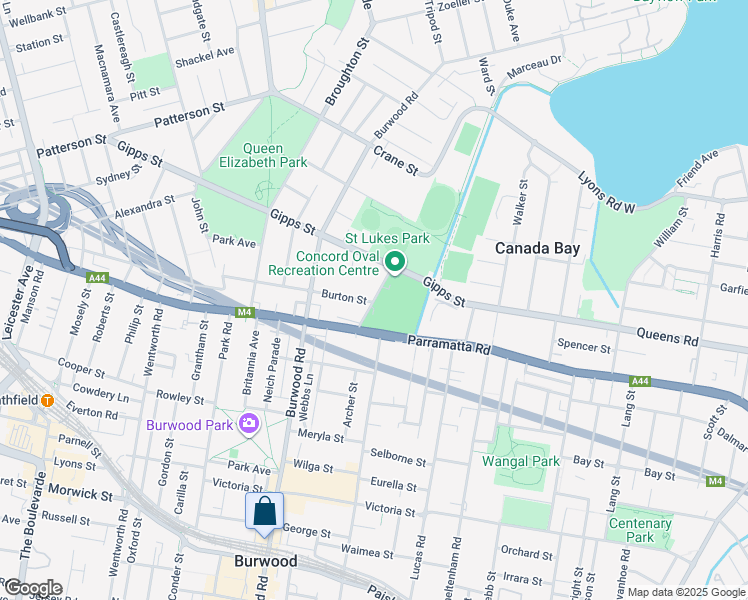 map of restaurants, bars, coffee shops, grocery stores, and more near Loftus Street in Concord