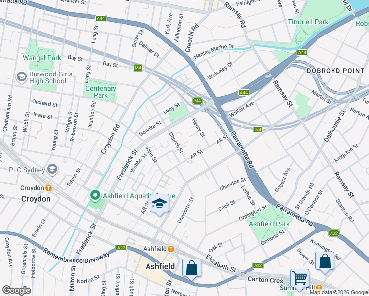 map of restaurants, bars, coffee shops, grocery stores, and more near 11 Church Street in Ashfield