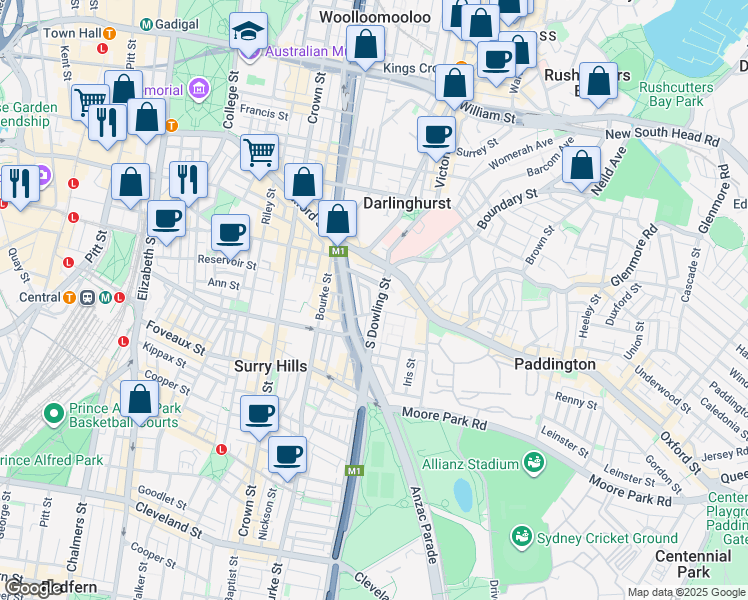 355 South Dowling Street, Sydney NSW Walk Score
