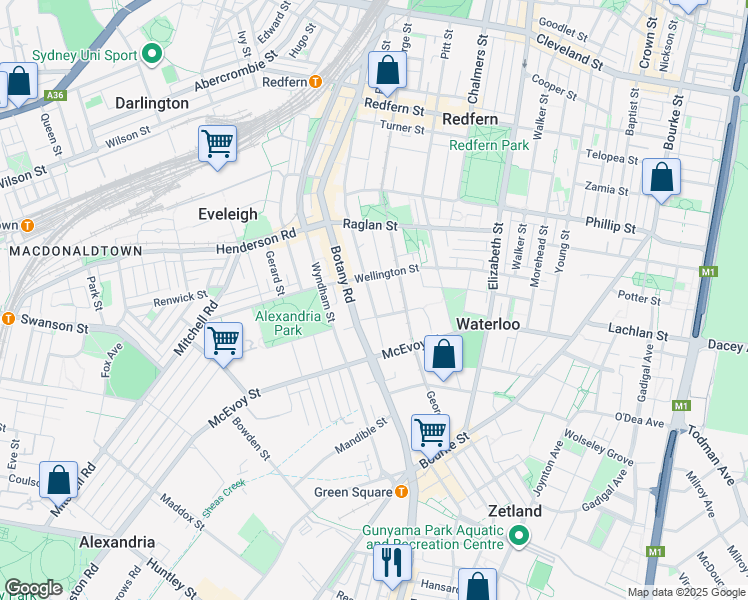 map of restaurants, bars, coffee shops, grocery stores, and more near 237 Cope Street in Waterloo