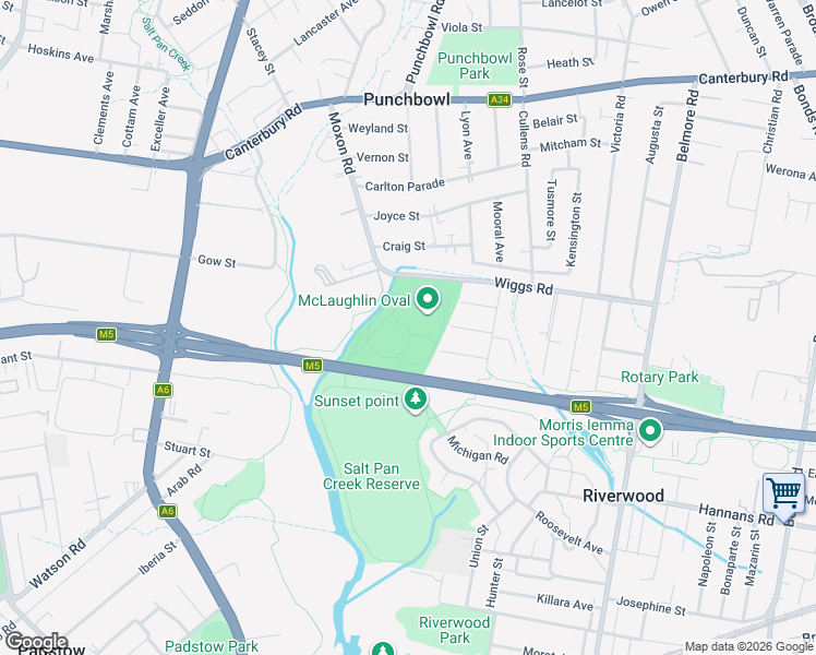 map of restaurants, bars, coffee shops, grocery stores, and more near 48 Wiggs Road in Riverwood