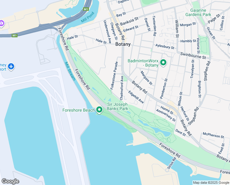 map of restaurants, bars, coffee shops, grocery stores, and more near 18 The Esplanade in Botany