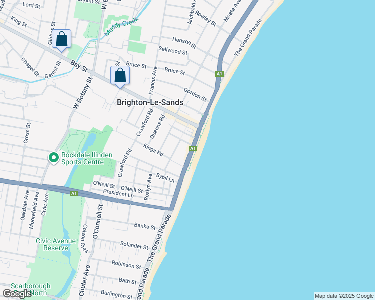 Brighton Le Sands Map 92 The Grand Parade, Sydney Nsw - Walk Score