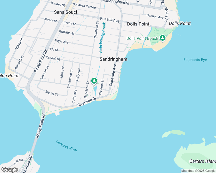 map of restaurants, bars, coffee shops, grocery stores, and more near 145 Clareville Avenue in Sandringham