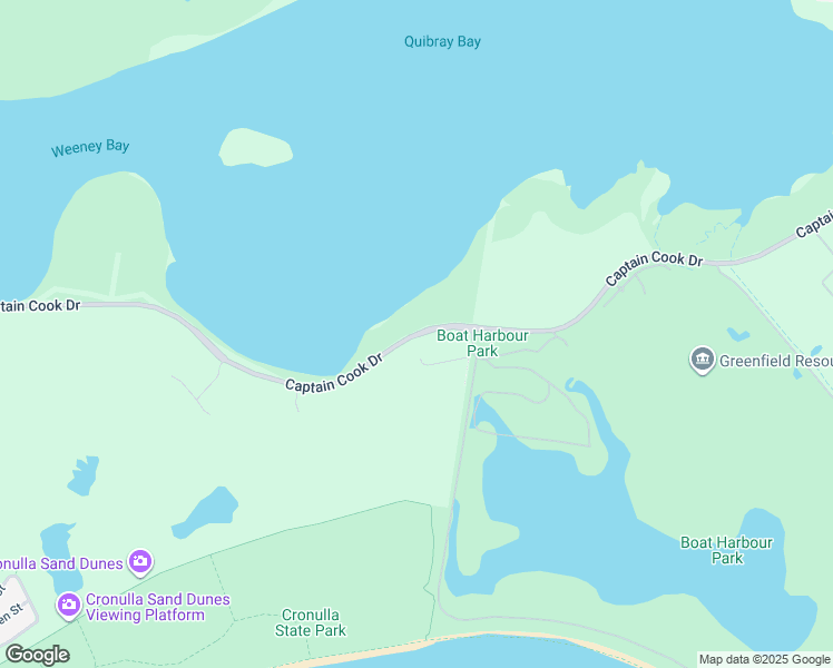 map of restaurants, bars, coffee shops, grocery stores, and more near Captain Cook Drive in Kurnell