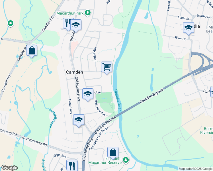 map of restaurants, bars, coffee shops, grocery stores, and more near 8 Onslow Avenue in Camden