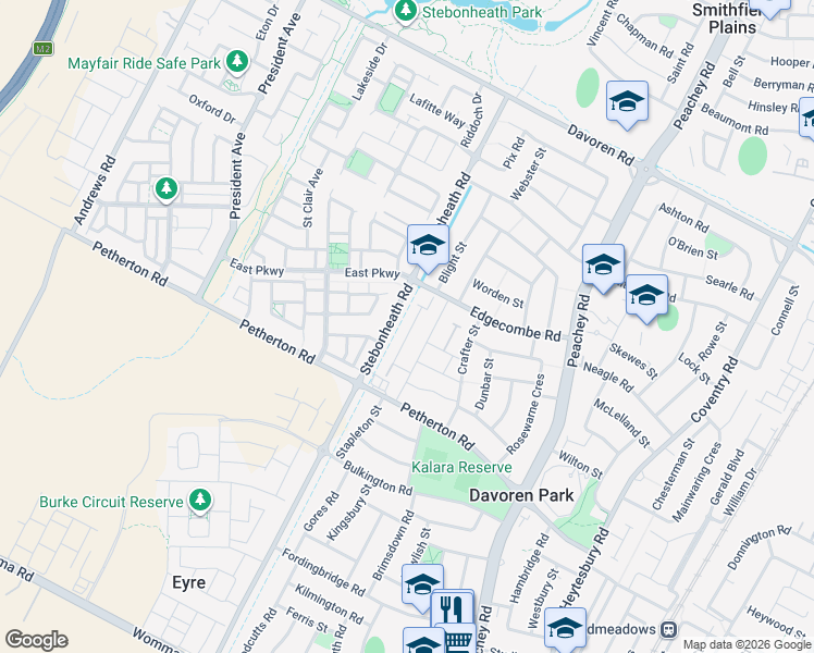 map of restaurants, bars, coffee shops, grocery stores, and more near 103 Stebonheath Road in Edinburgh North