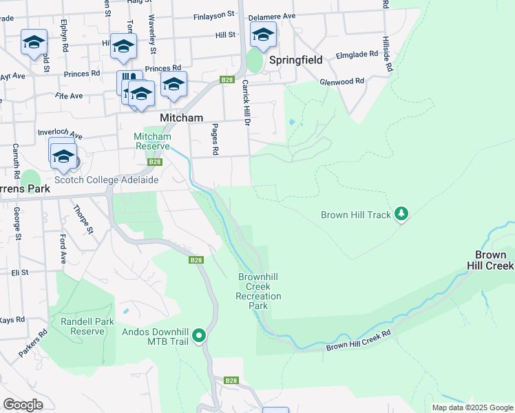 map of restaurants, bars, coffee shops, grocery stores, and more near in Mitcham
